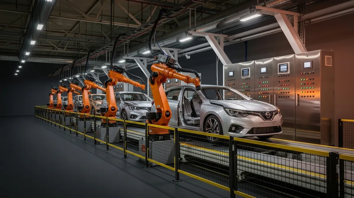 Otomotiv sektörü — hat otomasyonu